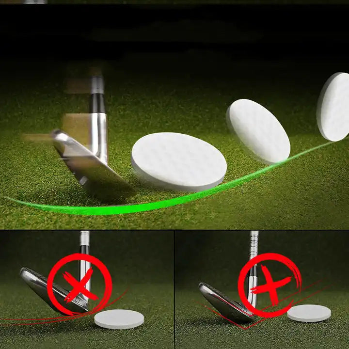 Single White Bulk Flat Golf Ball