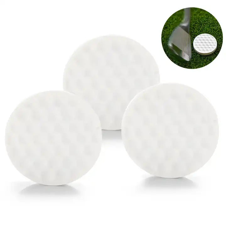 Single White Bulk Flat Golf Ball