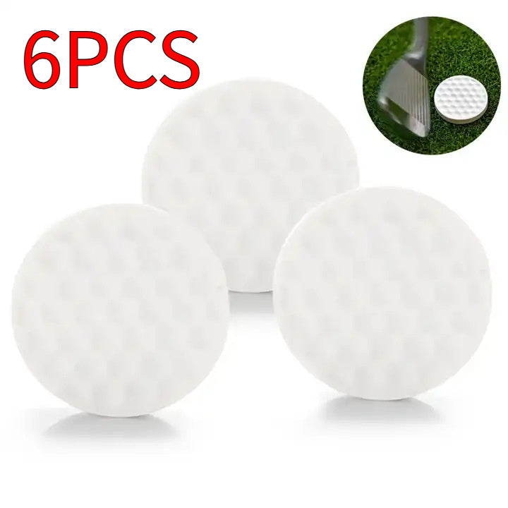 Single White Bulk Flat Golf Ball